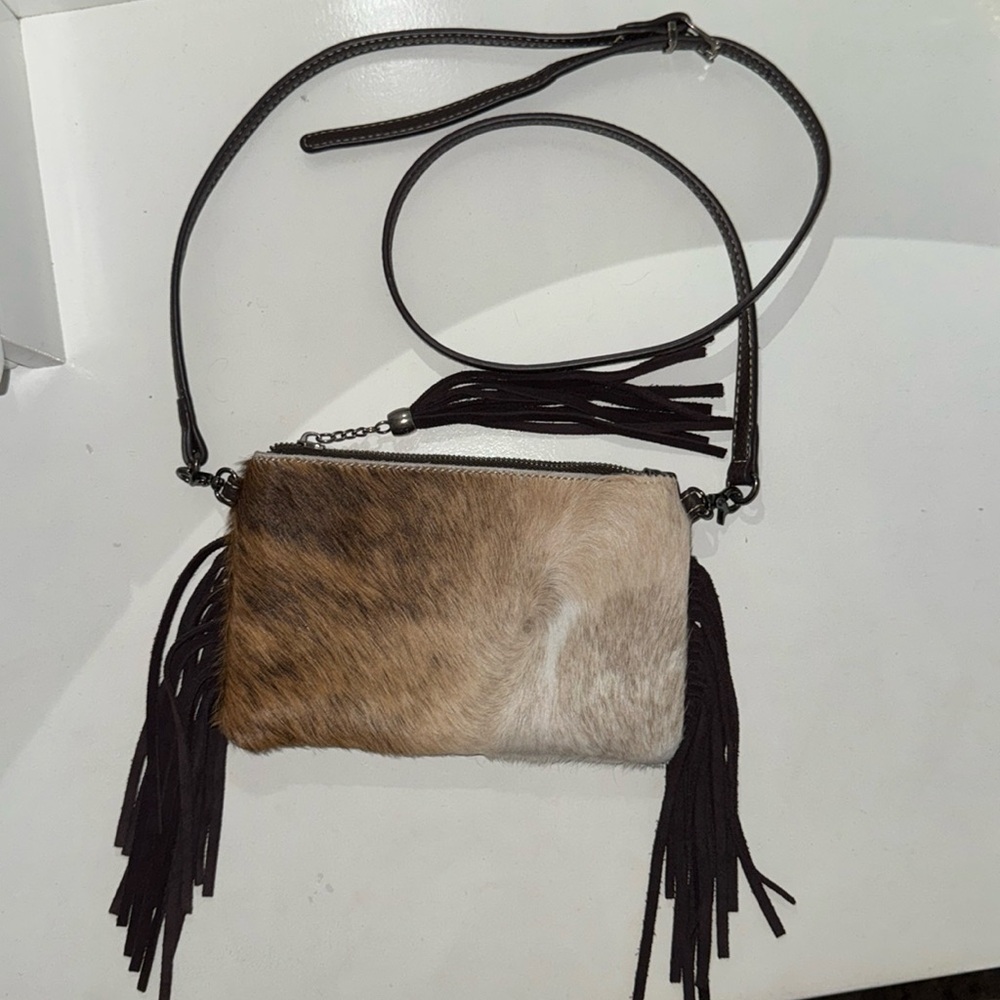 Montana West Cowhide Crossbody Purse